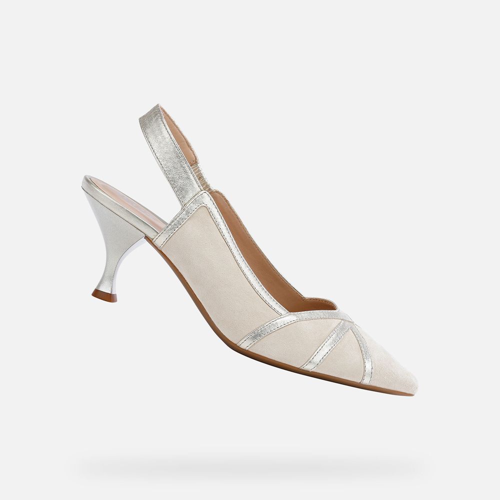 Geox Bayan Stiletto Ayakkabı Altın - Elisangel - QLW-189740